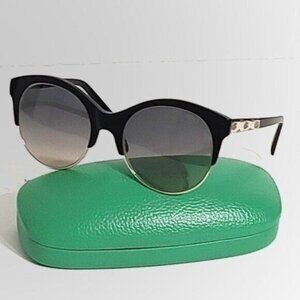 EMILIO PUCCI Sunglasses EP0023 Black Gold Gradient Smoke Designer Italy